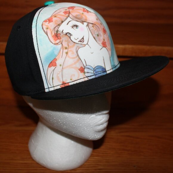 3/$77❤️new original ARIEL hat snapback cap The Little Mermaid Disney Princess - Picture 8 of 8